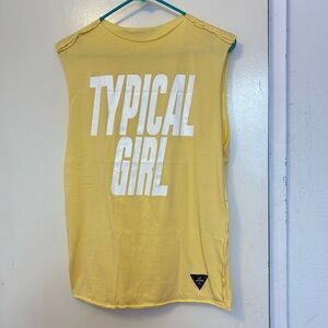 Moschino Yellow 'Typical Girl' Sleeveless Top